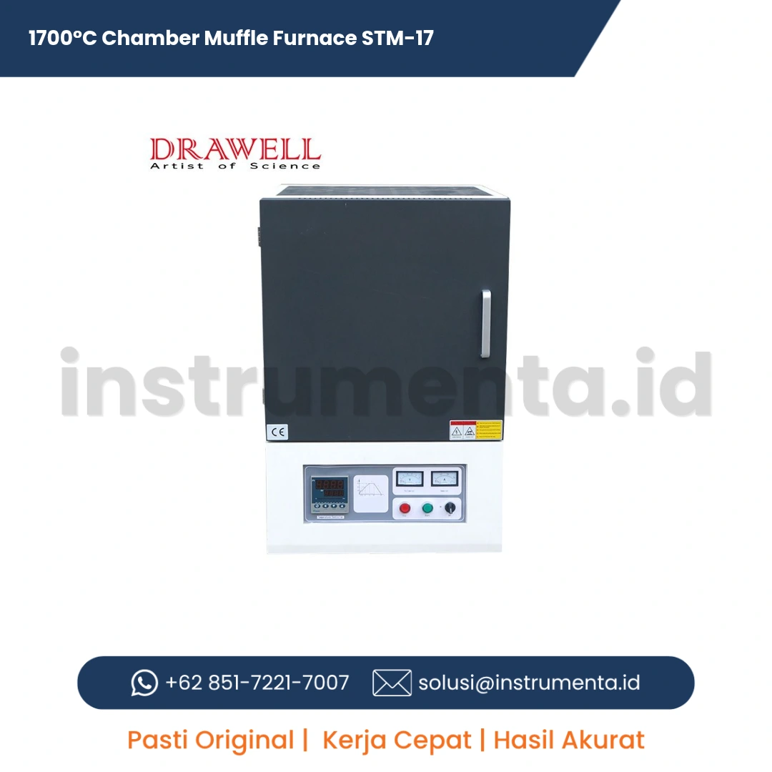 Jual 1700°C Chamber Muffle Furnace STM-17 Distributor Resmi Alat Laboratorium Suhu Tinggi